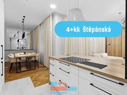Pronájem bytu 4+kk, Praha - Nové Město, Štěpánská, 103 m2